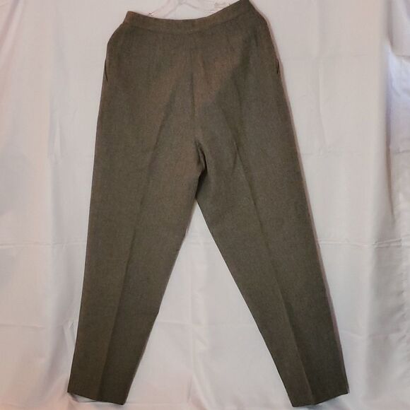 Hall Of Hanover, 100% Wool, Grey Women's Pants, Size 10 - Picture 3 of 7